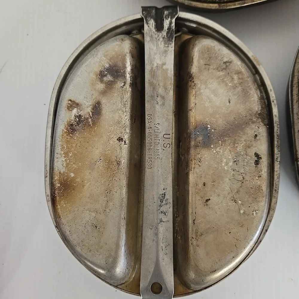 Vietnam EraUS Army Military 1965 & 1967 Field Mess Kit / Mess Tin‎ - No Utensils